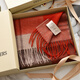 Ordo City cashmere family red cashmere plaid scarf for women in winter, warmth and thickened women's scarf Melbourne splicing red plaid
