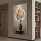 Long time no see Shishi Ruyi new Chinese style entrance decorative painting three-dimensional sandstone corridor aisle hanging painting vertical entrance door mural