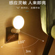 Xiaomi Guoba Intelligent Human Body Sensor Lamp Voice Control Plug-in Aisle Bathroom Home Corridor Socket Bedroom Bedside Night Light 2025 New Induction Plug-in Lamp White Warm White Light