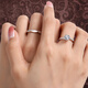 DR. DARLING moissanite diamond ring couple ring for men and women, a pair of rings for marriage, wedding, birthday, lover gift for girlfriend and wife, snowflake diamond ring for a pair of 50 cents live/closed - SF Express