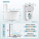 
Huida Huida Bathroom Small Household Jet Siphon Pumping Joint Integrated Toilet 6269 6218 [Anti-bacterial Seat Ultra-Thin Cover] 350mm