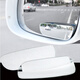 Runhuanian Automobile retrovisor espejo rectangular espejo rectangular reflector de punto ciego espejo 360 grados ilimitables ajustables pequeños espejo redondo [vidrio real] espejo de tiras largas [2]