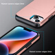 
Muhou right push storage card bag suitable for 15promax mobile phone case Apple 14plus with card box iPhone 13 portable hidden money ID 12 card case can be installed with key 11 Golden iPhone 14