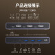 绿联DP KVM切换器2进1出DP切屏器8K60Hz共享显示器一套键盘鼠标打印机 DP1.4 KVM切换器 二进一出-CM695