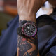 
CITIZEN photodynamic perpetual calendar artificial sapphire mirror multi-site radio wave fashion waterproof men's watch gift recommendation Red and black CB5009-55E