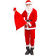 Onizi Santa Claus costume 6-piece Christmas decoration gold velvet high-end men's and women's Christmas clothes Christmas decoration