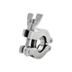 Lu Yueting 304 stainless steel vacuum clamp KF16/25/40/50 quick installation clamp quick installation flange chuck joint pipe clamp KF16 stainless steel clamp bracket + fluorine rubber ring