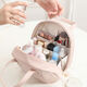 Vinoya Makeup Bag Makeup Large Capacity Storage Portable New Travel Handheld Washing Cosmetic Storage Bag Brown Large 23*9*20cm