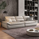 Jane Xin Sailing Sofa Cat Scratch Leather Minimalist Lazy Sofa Living Room Straight Sofa High Back Leather Art Sofa A828