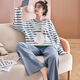 
LangSha (LangSha) Spring and Autumn Summer Pajamas Autumn Women's Long Sleeve Set 2025 New Girl Junior High School Home Suit LX-15125 L (100-120Jin [Jin equals 0.5 kg])