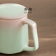 Thirty-year-old Impression Tea Mug Creative Gradient Ceramic Covered Tea Water Separation Office Couple Cup Filtered Water Cup Impression Mug (Gradient Style)_Water Green