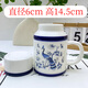 Shiju Jingdezhen Authentic Blue and White Ceramic Mug with Cover Home Office Cup Drinking Cup Teapot Tea Cup Large Capacity Peacock Southeast Flying Teapot Cup 500ml 1 piece