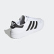 Clover (Adidas)TEAM COURT Low top Black and white Sports shoes Casual shoes Board shoes Men's shoes Women's shoes EG9734 36