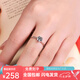 Pt950 Platinum One Carat Diamond Ring Proposal Ring Classic Six Claws Live Mouth Valentine's Day Gift for Girlfriend Six Claws 50 Points/D Color/VVS/GRA Certificate-Light Luxury Model Closed Mouth (8)