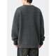Dances with Wolves (DANCING WOLVES) xxbro men's #Henry collar thickened winter lazy style knitted inner sweater men's versatile loose bottoming shirt dark gray M