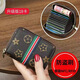 [Pretty Flower Anti-Demagnetization Card Pack] Multi-card position for women with large capacity credit card certificate position driver's license business card card clip upgraded anti-magnetization brush -Pretty Flower* hot 18 card slot/1 piece
