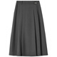 Shandubila temperament commuter skirt women's autumn and winter fashionable high-waisted pleated skirt mid-length A-line skirt dark gray M