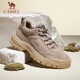 CAMEL Men's Retro Outdoor Mountaineering Workwear Casual Low-top Shoes G13A342170 Khaki 42