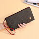 Jinlilai 2024 Nuevo bolso femenino lindo oso pequeño embrague billetera de mujer impresa bolso rojo