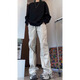 
7 best products casual pants for men summer American high street trend functional style outdoor work clothes loose straight long pants for men CLF-A723 black XL