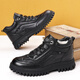 
Sanlitai large-size cotton shoes winter plus velvet Martin boots men's wool short boots Northeast outdoor snow boots leather dad men's shoes 15867 black 39