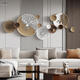 Customized light luxury living room background wall hanging decoration sofa back decoration hanging soft decoration metal wall hanging creative stand 12045CM12045CM