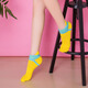 Leather Jin Jin is equal to 0.5 kg Wei Sports Leisure Solid Color Five Toe Socks Women's Cotton Pure Tang Fruit Color Five Toe Socks Heel Guard Yoga Pilates Spring Socks Women's Sports Five Toe Socks 5 Pairs
