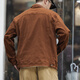 JEEP SPIRIT Jacket Men's 2025 Spring and Autumn New Men's Multi-Pocket Lapel Top Loose Trendy Brand Casual Working Jacket Men 9913 Coffee XL (175)