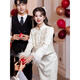 Vêtements de fiançailles Beiyao pour les femmes dans les vêtements de fiançailles de printemps et d'été pour le certificat de mariage de style chinois Enregistrement