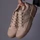 Xiaohuili Home Labor Protection Shoes Low-top Canvas Shoes Breathable Liberation Shoes Men's Summer Anti-Slip and Wear-resistant Construction Site Working Farmland Work Shoes 3522 Earthy Yellow 41
