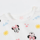 T-shirt de Disney pour enfants pour enfants Disney Baby Series Cartoon T-shirt à manches courtes et à manches courtes 212S1502 Rice de fond blanc 100