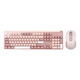 
Logitech (Logitech) preferred series K865 mechanical keyboard Wireless Bluetooth dual-mode keyboard (K845 upgraded model) 104-key full size Gaming business office keyboard and mouse set K865 stone dogwood powder + M750 M pink