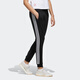 adidas comfort gestrickte Fußhosen Frauen FI9276 Schwarz/Weiß FI9274 S