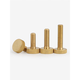
Ice-energy brass hand-tight screw copper knurled large flat head hand-tight screw large round head hand-tight adjusting screw GB835 M3*4 (head diameter 9 thick 3) (10 pieces)