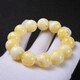 Chixing Beeswax Single Bead Round Bead Natural Diamond Star and Moon Bodhi Accessories Buddha Bead Bracelet with Beads Loose Bead Bracelet for Men and Women White Float Flower Round Bead Single 16MM White Float Flower