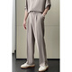 Fearless Forward (GQWWQX) Sommer Ice Seidenanzug Herrenmodische Freizeithemd Straight Hosen Zweiteiler und vielseitiger K683 Black XL