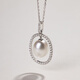 Juanxiang High Bright Nanyang Australian White Seawater Pearl Necklace Diamond Pendant Limited Design Jewelry 910mm -10mm