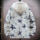 
Baoming jacket men's fake two-piece hooded autumn and winter style velvet printed jacket men's trendy brand teenager spring and autumn workwear jacket W9903 Bear XL (about 140~160 Jin [Jin equals 0.5 kg] can be worn)