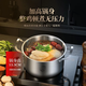 Billion Bear extra thick 316 stainless steel steamer gas stove double-layer soup pot household food-grade electric steamer stew and steam all-in-one double-layer soup steamer steel handle 28cm