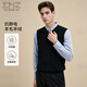 EMZEMZ Ordos Antistatic Wool Cashmere Autumn and Winter Men's Pullover Cardigan Sweater V-neck Warm Vest