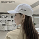 MAINLYKITTY女士棒球帽软顶鸭舌帽子遮阳跑步休闲帽女2025新款送女友老婆礼物 黑色-礼盒装