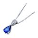 Coasze COASZE Gift Tanzanite Necklace 18K Gold Diamond Women's Style Gift to My Wife and Girlfriend [One Things, One Certificate] Tanzanite Necklace