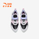 Anta Children's Sneakers for Girls's Shoes for Automne, New Velcro Leather Face Windproofing Soft Soed Chaussures, noir / Anta White / Pool Blue-2 35 pieds de longueur d'environ 22 cm