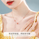 Molan Small Waist Necklace Women's S925 Silver Light Luxury Transfer Beads Clavicle Chain Birthday Anniversary Gift for Girlfriend