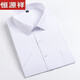Hengyuanxiang pure cotton short-sleeved shirt men's summer middle-aged father striped professional formal attire easy to care for non-iron anti-wrinkle business shirt DX6624 XL reference 125-140Jin [Jin equals 0.5 kg]