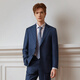 Guillaume de Mons Aojia VBC fabric suit suit for men Milan eye blue high-end business formal wedding suit 2025 spring and summer gray blue two-piece suit top + pants 50