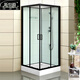 New Spyker square shower room overall bathroom small apartment bathroom steam tempered glass shower partition bathroom square with roof 0.9x0.9x2.15m without steam
