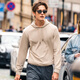 
Mr. Bu Bu’s thin base sweatshirt for men casual hooded men’s inner top 2025 new product KT15763 Zipper pocket-Bronze M (170)