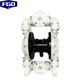 FGO pneumatic diaphragm pump engineering plastic PP + Teflon diaphragm QBK3-50SF DN50 flow rate 22m3/h