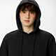 Miniso (MINISO) hooded sweatshirt men's heavy loose spring and autumn casual high-end youth trendy jacket Hemp gray XL